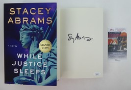 Stacey Abrams While Justice Sleeps Signed HC Book 2021 First Edition JSA COA - £39.56 GBP