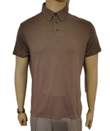 APT.9 Men&#39;s Short Sleeve Polo Shirt Modern Fit Brown Size L - $148.66 MXN