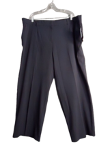 Briggs New York Perfect Fit Flat Front Dress Pants Womens Size 24w Short Navy - $27.71