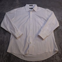 Pierre Cardin Slim Fit Shirt Men L 16-16.5 32/33 White Long Sleeve Button Up  - £23.34 GBP