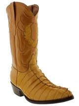 Mens Mango Genuine Alligator Skin Tail Cut Cowboy Boots J Toe Size 8 - £307.56 GBP