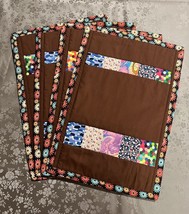 Lot of 4 - Handmade Placemats Reversible Placemat - Table mat - $23.76