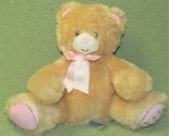 KIDS PREFERRED MY FIRST BEAR BABY TEDDY PLUSH PINK TAN STUFFED ANIMAL 9&quot;... - £8.54 GBP