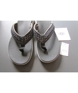 UGG Sandal Shoes Union Tasman Flip Flops Black Gray Size 10 New - $101.53 CAD