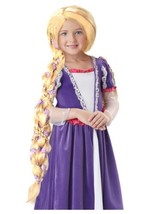 California Costumes Rapunzel Costume Wig with Flowers for Girls Standard Yellow - £20.00 GBP
