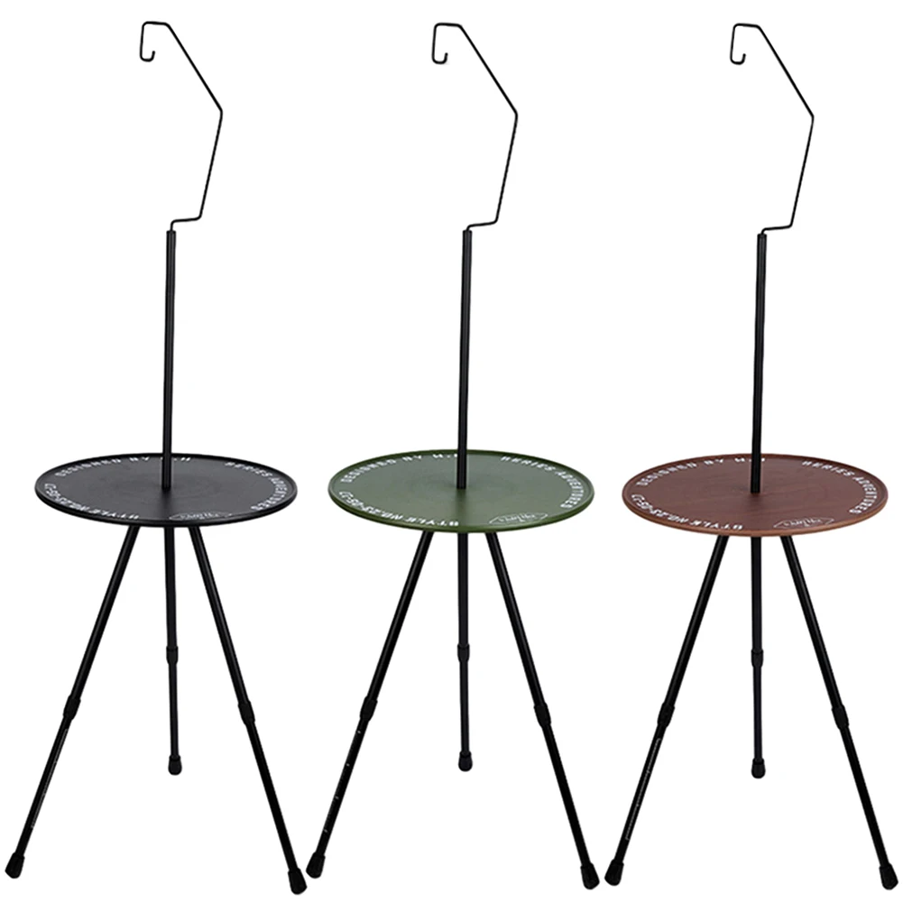 Folding Camping Round Table with Light Stand Ultralight Portable Folding Table - £34.15 GBP+