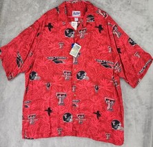 Reyn Spooner Texas Tech Red Raider Shirt Mens 3X Red College Football Button Up - £50.27 GBP