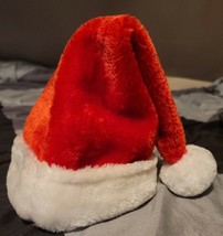 Red Plush Santa Hat White Faux Fur Trim Costume Small/Child - £3.18 GBP