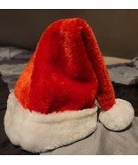 Red Plush Santa Hat White Faux Fur Trim Costume Small/Child - $75.84 MXN
