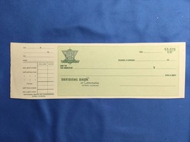 The National Bank Of Commerce Miami Florida FL Obsolete Check NEW Uncirc... - $24.73