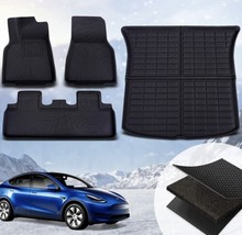 TAPTES for Tesla Model Y Floor Mats 2023 2022 2021,for Model Y Floor Trunk Mat - £55.28 GBP