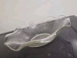 Vintage Clear Ruffled Bowl, 10 Inches - $11.88