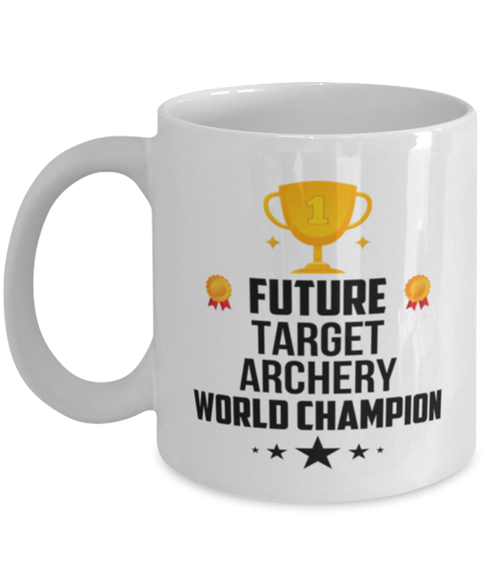 Graduation Mug - Future Target Archery Funny Coffee Cup  For Sports Player  - $14.95
