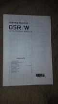 Korg 05R/W synthesis module synthesizer service manual - £15.98 GBP