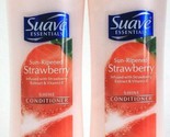 2 Bottles Suave Essentials 12oz Sun Ripened Strawberry Extract Shine Con... - £12.54 GBP