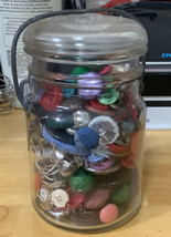 Atlas E-Z Seal Canning Jar with Vintage Buttons - £11.18 GBP