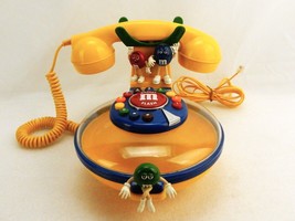 Novelty Telephone, M&amp;Ms Candy Dish, Land Line, Pulse or Tone, Tested/Works - $29.35