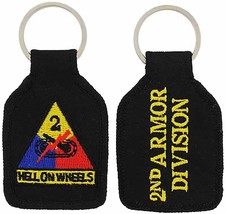 U.S. Army 2ND Armored Division Hell On Wheels Key Chain - Multi-Colored - Vetera - £6.24 GBP