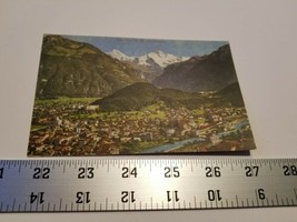 Interlaken Mondi und Jungfrau Postcard Switzerland Postal Card Home Trea... - $18.99