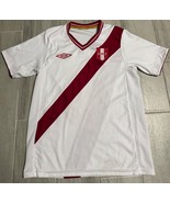 Peruvian soccer women&#39;s team world cup t-shirt polyester white/red Size ... - $21.92 CAD