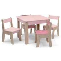 Gap Gapkids Table And 4 Chair Set - Greenguard Gold Certified, Blush/Nat... - $2,926.96 MXN