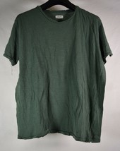 Boggi Milano Mens Crewneck Distressed SS T-Shirt Green L - $36.63