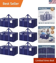 Durable 6-Pack Extra Heavy Duty Moving Bags with Strong Zippers - Dark Blue - $36.00