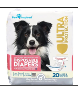 Disposable Dog Diapers Female| Puppy, Doggie, Cat, Pet Diapers |Di - £11.58 GBP