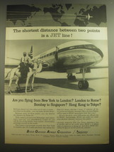 1958 BOAC British Overseas Airways Corporation Ad - The shortest distance  - £14.53 GBP