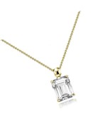 Sterling Silver Octagon-Cut Solitaire Earrings Necklace or - £110.92 GBP