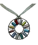 Sterling Silver Antica Murrina Glass Pendant Necklace - £50.90 GBP