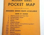 Vintage 1950&#39;s Cram&#39;s Modern Series Pocket Map Asia # 305 - $15.10