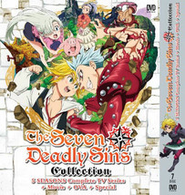 Dvd Anime The Seven Deadly Sins Sea 1-5 Vol.1-100 End *English Dubbed*+Free Ship - £41.32 GBP