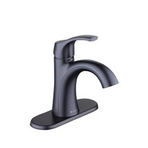 Bronze Eve 4 in. Centerset Double Handle High-Arc Bathroom Faucet with D... - $1,010.37 MXN