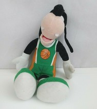 Disney Exclusive Goofy Wearing Green Basketball Outfit 12&quot; Bean Bag Plush - $14.54