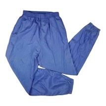 Vtg 90s G-4000 Nylon Track Pants Womens Sz L Blue Joggers Unlined Hip Hop - £16.98 GBP