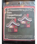 Vtg 1981 Your Truly Ornament Kit Two Gingerbread Houses  #2851 Christmas - £11.20 GBP