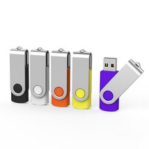 5 Pack 64Gb Usb Flash Drive 64 Gb Flash Drives Thumb Drive Swivel Usb Stick Usb  - £32.57 GBP