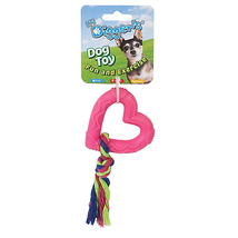 DGR TPR Heart &amp; Rope Dental Toy for Small Dogs - $7.95