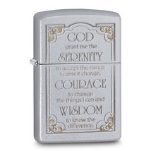 Zippo® Serenity Prayer Satin Chrome™ Lighter - $30.99