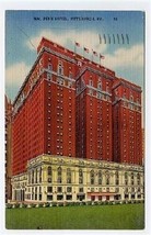 Wm Penn Hotel Pittsburgh Pennsylvania Postcard - $11.88