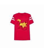 NWT Pokemon Men&#39;s Medium Red Pikachu Short Sleeve Tee Shirt - £11.85 GBP