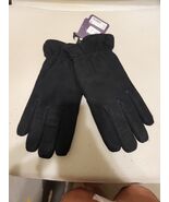 Women&#39;s Grandoe Black Leather Gloves Fleece Lined Size XL - $39.59