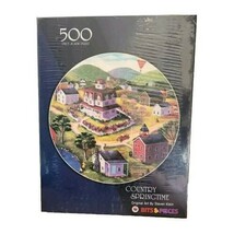 New Bits and Pieces Country Springtime 500 Pc. Round Jigsaw Puzzle Steve... - $5.93