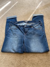 Torrid Size 14R boyfriend, dark wash, premium blue jeans 34” waist - £14.73 GBP