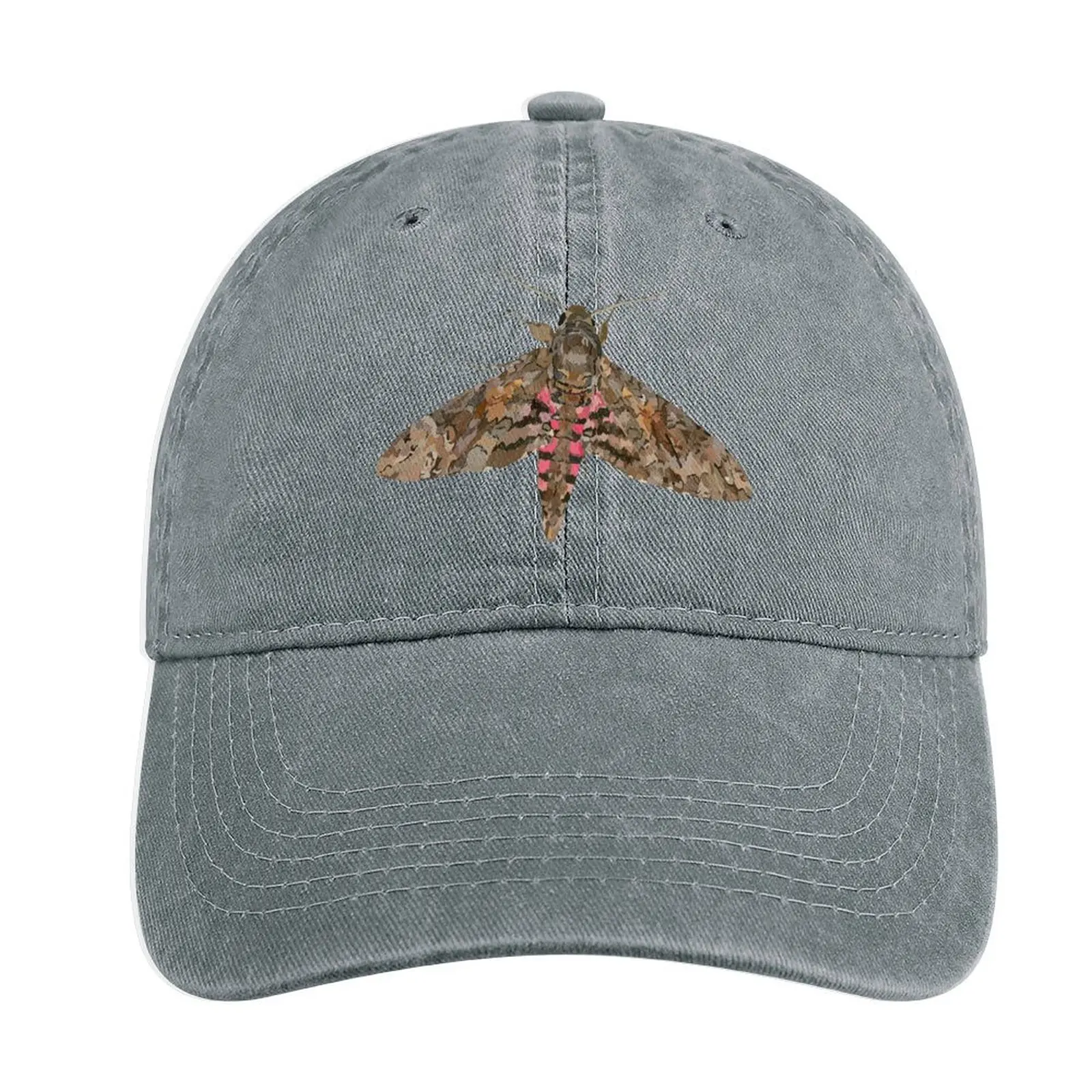 Pink-spotted Hawk Moth Cowboy Hat Snapback Cap summer hats Sunhat Women&#39;S Beach - £18.78 GBP