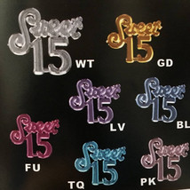 Sweet 15 Mis Quince Quinceanera Charms Embellishment Number for Capias F... - £8.22 GBP
