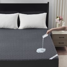 Bedlore Queen Mattress Protector, Waterproof Noiseless Mattress Cover, Dark Gray - $39.99