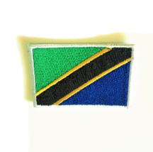 Flag of Tanzania Emblem Patch Tiny Small 2x3 cm Size Embroidery Applique... - £11.13 GBP