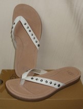 UGG SADIE White Studded Comfortable Sandals Women’s Size US 6 NEW 1011364 - £31.74 GBP